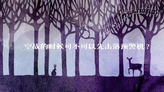 空战的时候可不可以先击落预警机?